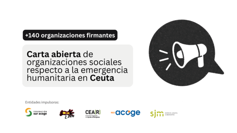 Más de 140 organizaciones piden reforzar la respuesta ante la emergencia humanitaria en Ceuta